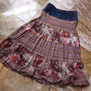 Milana jean top stretchy boho gypsy festival lace